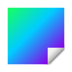 gradient square sticker background
