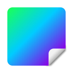 gradient square sticker background
