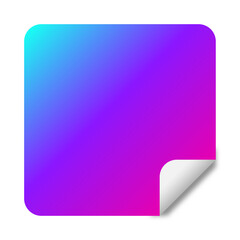 gradient square sticker background
