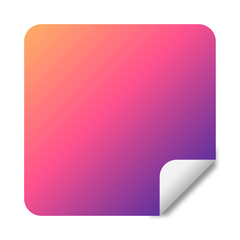 gradient square sticker background
