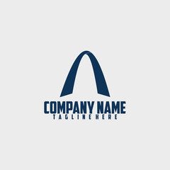 simple and modern vector company logo design idea with abstract shape