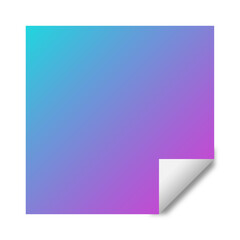 gradient square sticker background
