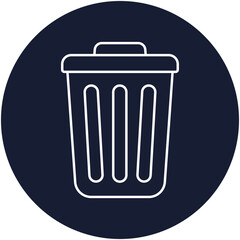Dustbin Isolated Vector icon which can easily modify or edit

 