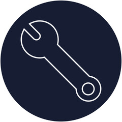 Wrench Isolated Vector icon which can easily modify or edit