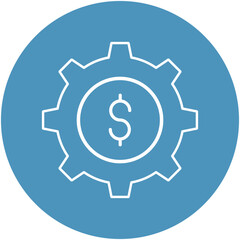 business cogwheel Isolated Vector icon which can easily modify or edit

