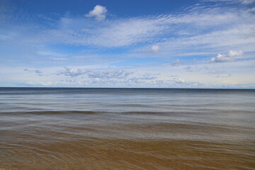 beach in the morning