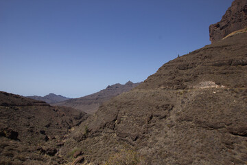 Stunning view over mountains in Gran Canaria
