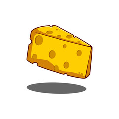 Cheese slice vector illustration design. For food design, textile, restaurant cafe web design template