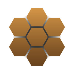 gredient hexagon tech background
