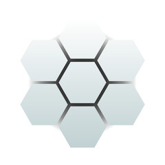 gredient hexagon tech background
