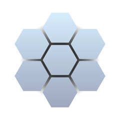 gredient hexagon tech background
