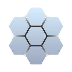 gredient hexagon tech background
