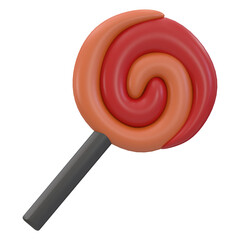 3d rendering halloween icon  - Lollipop