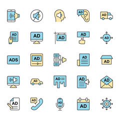 Fill color outline for Advertising
