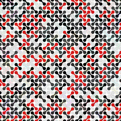 Abstract red, black and gray colored metaball design textured background. Vector illustration.