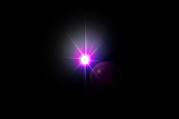 Abstract lens flare space or time travel concept background
