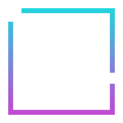 gradient broken square background
