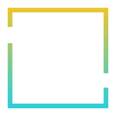Obraz premium gradient broken square background 