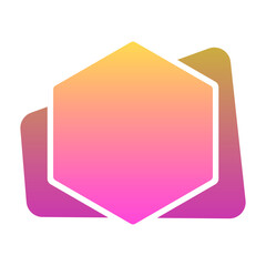 gradient hexagon infographic background
