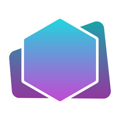 gradient hexagon infographic background
