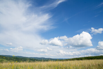 Blue sky and white clouds