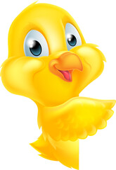 Pointing Easter Chick