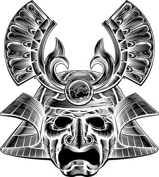 Samurai Mask Graphic