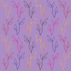 seamless pattern with pink flowers