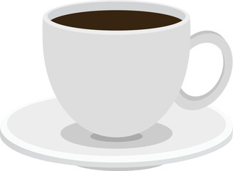 cup of coffee vektor in morning fresh