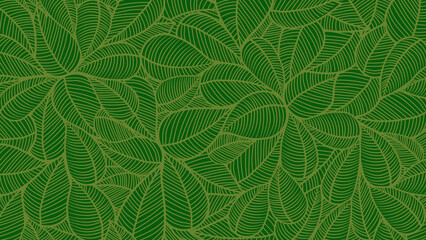 Line of leaf pattern background