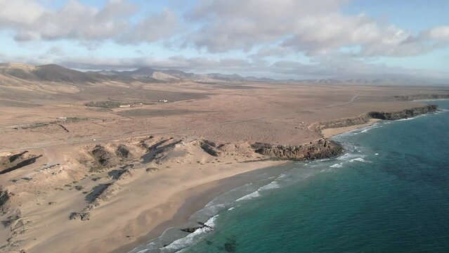 El Cotillo beaches aerial view, Fuerteventura, Canary Islands