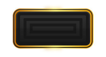 black rectangle gold frame background