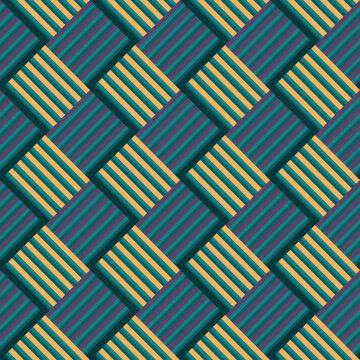 Vector pattern, ethnic background cloth, plaid native cloth, seamless pattern, suitable for textile accessories, wrapping paper, packaging, etc. © yuwadee