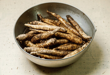 Codonopsis lanceolata in a bowl