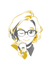 似顔絵イラスト
