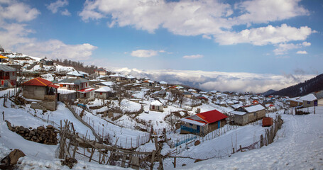 ski resort in the mountains