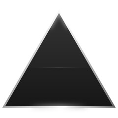 black triangle silver frame background
