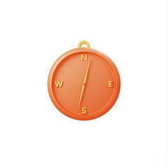 3D Icon Illustration compass for colombus day good for Ui design or social media feed