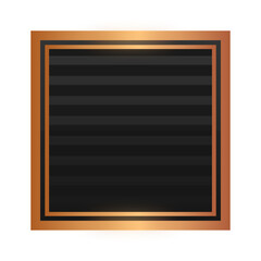 black square bronze frame background
