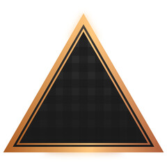 black triangle bronze frame background
