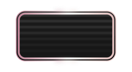 black rectangle rose gold frame background
