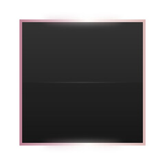 Fototapeta premium black square rose gold frame background 