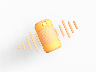 Portable Loudspeaker icon Isolated 3d render illustration