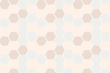 Hexagon seamless pattern. Polygon background. Soft colors.