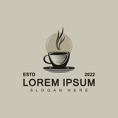 Coffee logo design vector