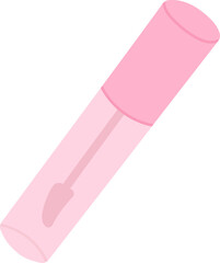 Pink lip gloss in tube