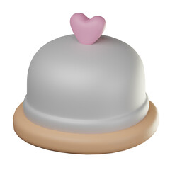 3D Wedding Food Illustration