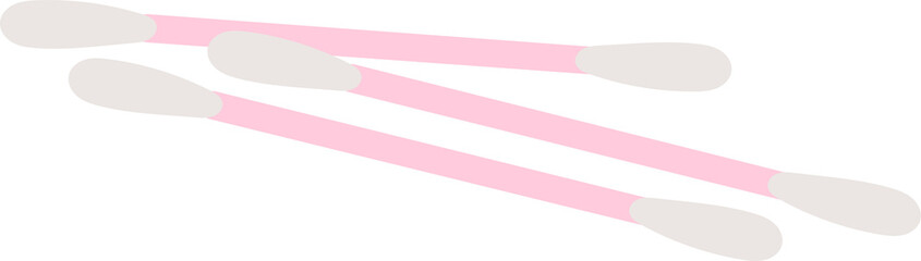 Pink Cosmetic Ear Sticks for Cleaning