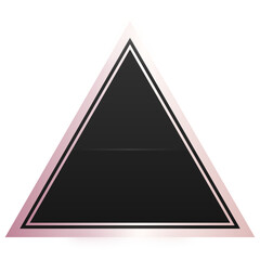 black triangle rose gold frame background
