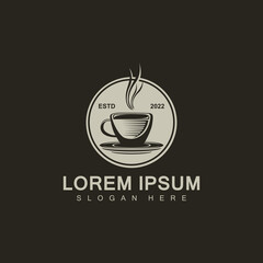 Simple coffee vector logo